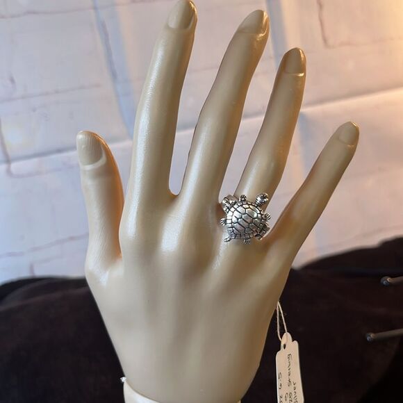 New 925 Sterling Silver Turtle Poison Ring - Picture 12 of 13